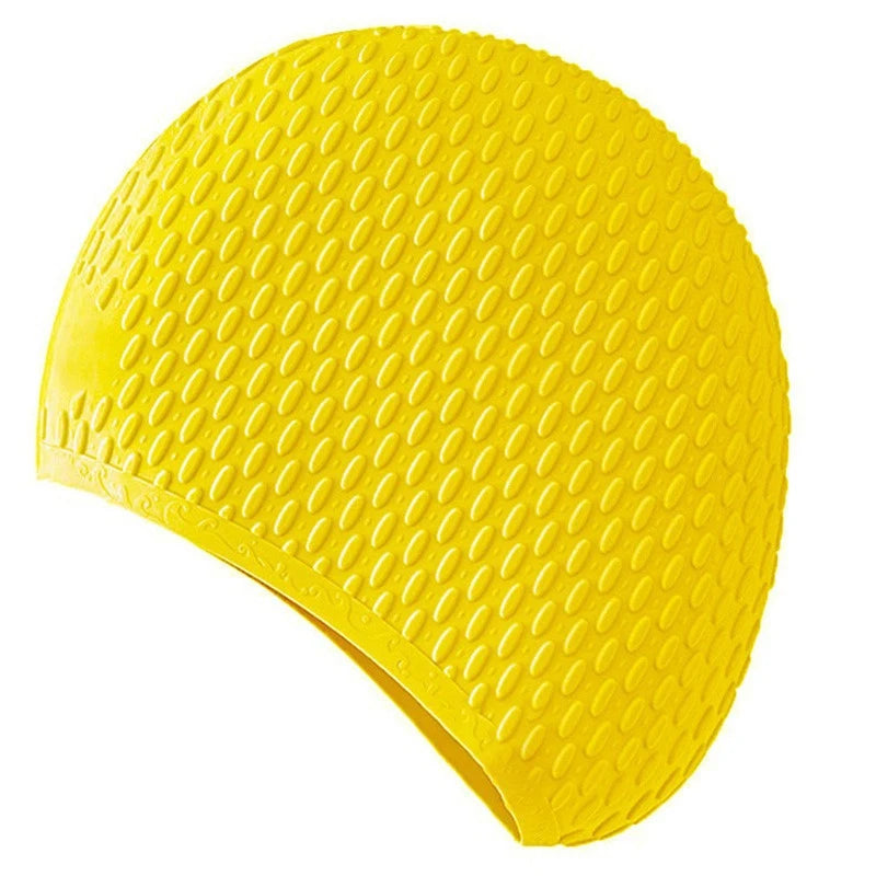 Silicone Bubble Swimming Cap – Waterproof & Ear Protection