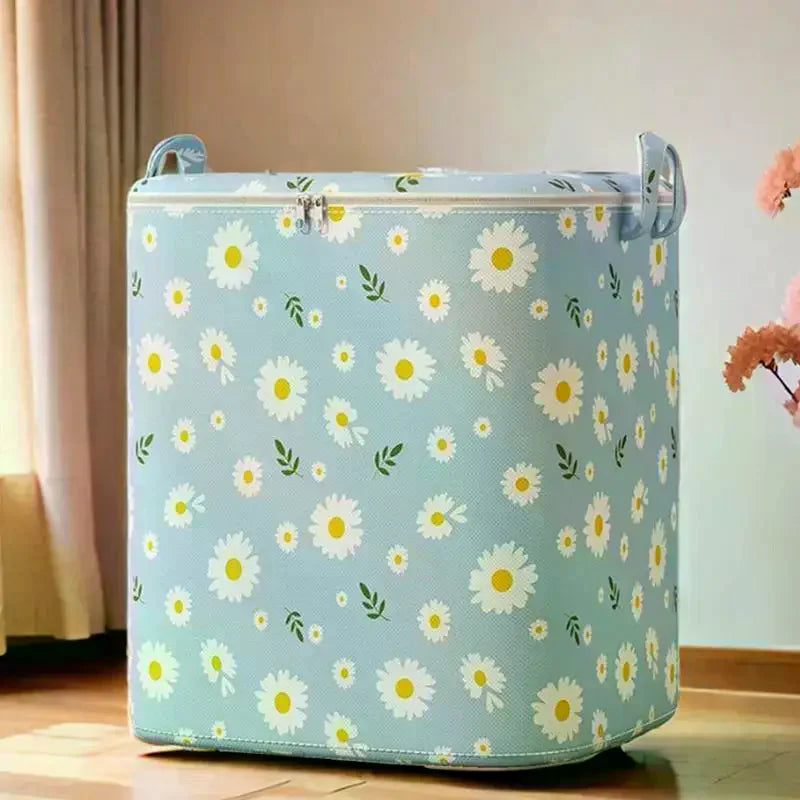 Foldable Non-Woven Clothes Storage Bag | Large Capacity Zipper