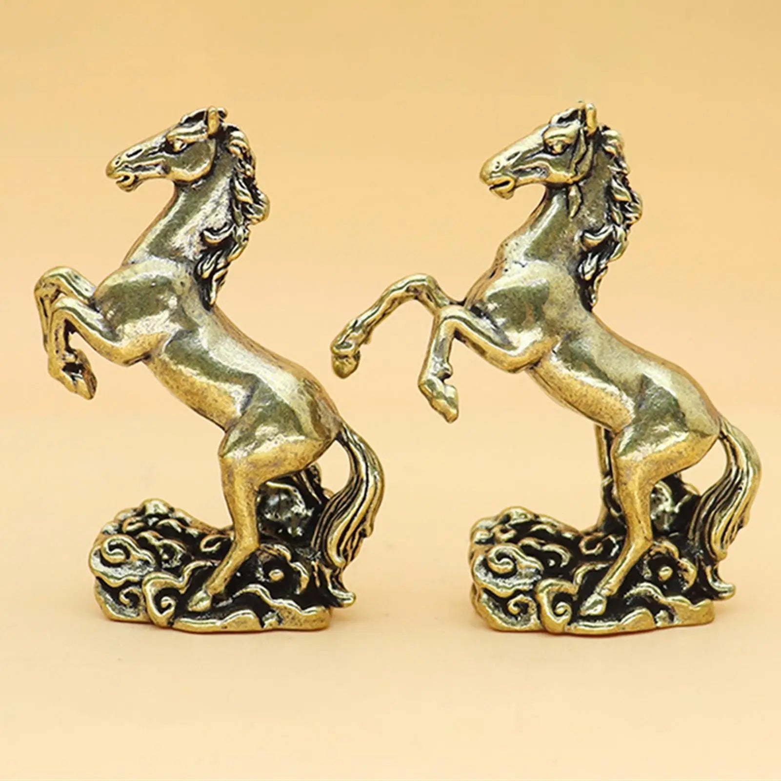 Horse Year Chinese Statue Spring Festival Ornament 2026 Year Of The Horse Desk Statue For Bookshelf Cabinet Dining Table Bedroom Peaceful Pleasures Health and Wellness
