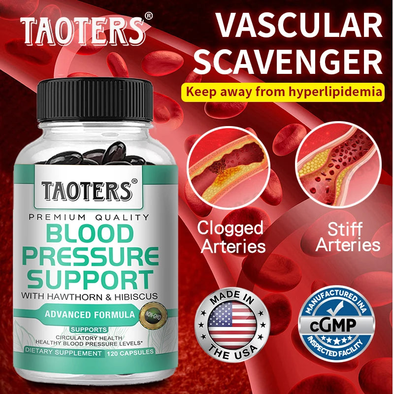 Blood Pressure Support Supplement | Heart & Vascular Capsules