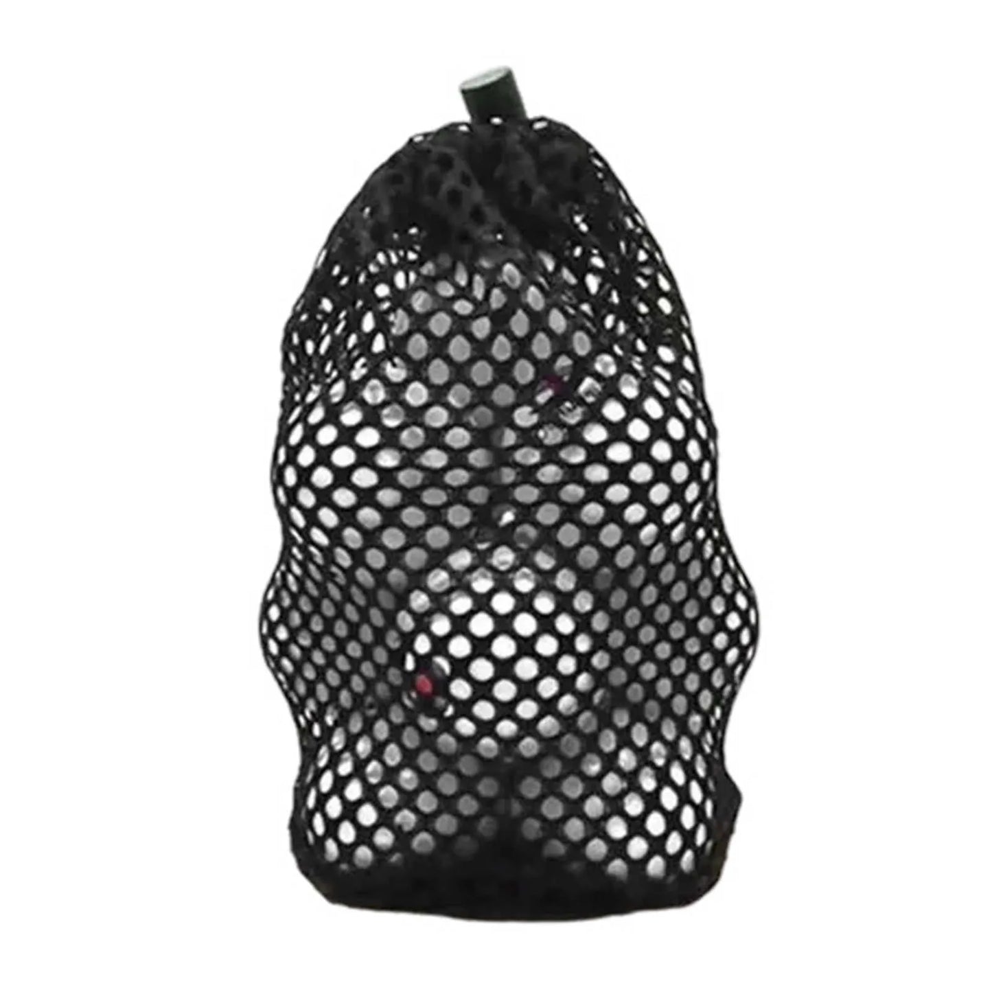 Black Golf Ball Pouch Bag with Durable Nylon Material Sports Mesh Net Bag Suitable for Outdoor Gyms Travel Peaceful Pleasures Health and Wellness S