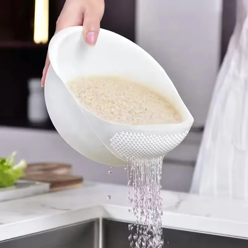 2-in-1 Rice Strainer & Colander Bowl | BPA-Free Washing