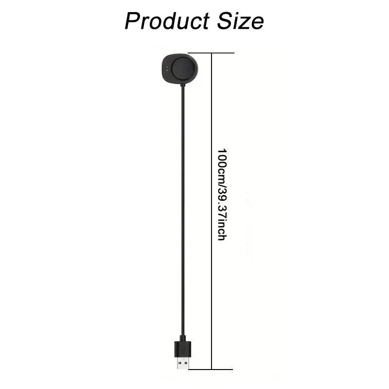 For Huami Amazfit T-Rex 3pro/3/ Balance 2 For Amazfit Balance 100cm USB Cable Charging Data Charger with Dock Power Adapter Peaceful Pleasures Health and Wellness