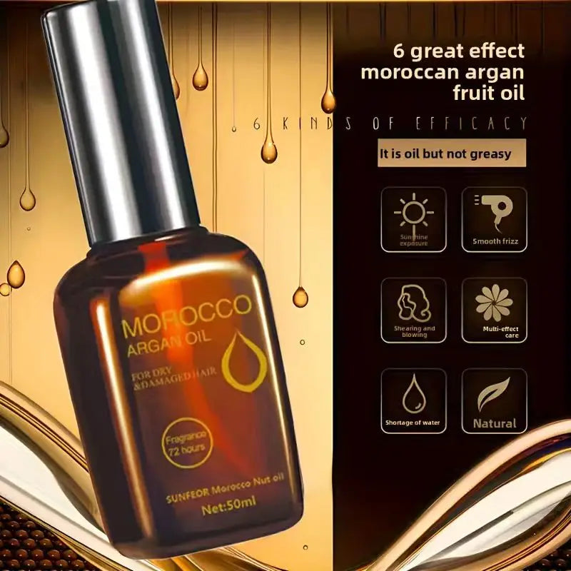 Moroccan Argan Hair Oil – Smooth, Moisturize & Shine All Types