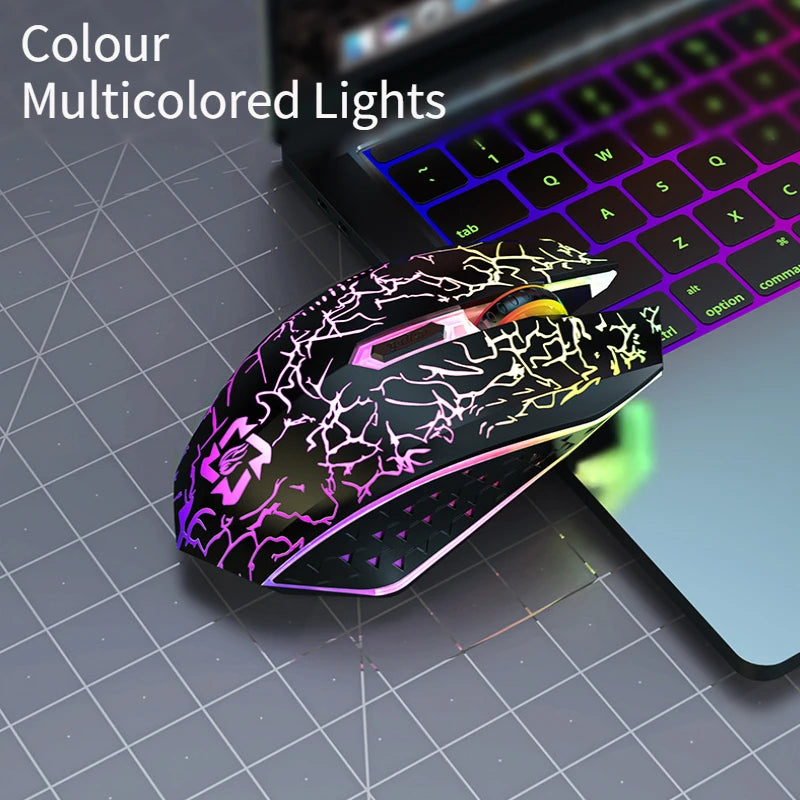 2.4G Bluetooth Wireless Mouse Gaming Mouse Silent Mouse Rechargeable Mouse 800-1200-1600 DPI Mouse Mice for PC Laptop Macbook Peaceful Pleasures Health and Wellness