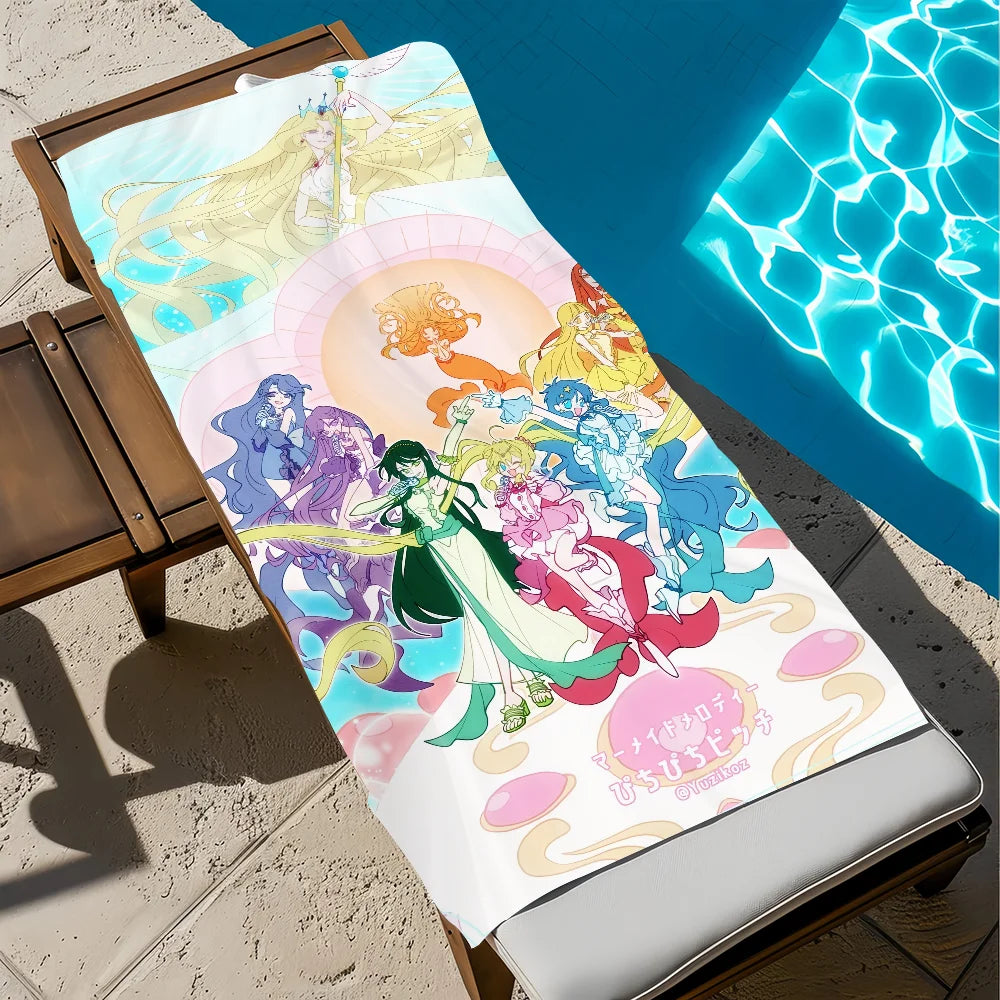 Mermaid Melody Quick-Dry Beach Towel | Soft Pool & Travel Towel