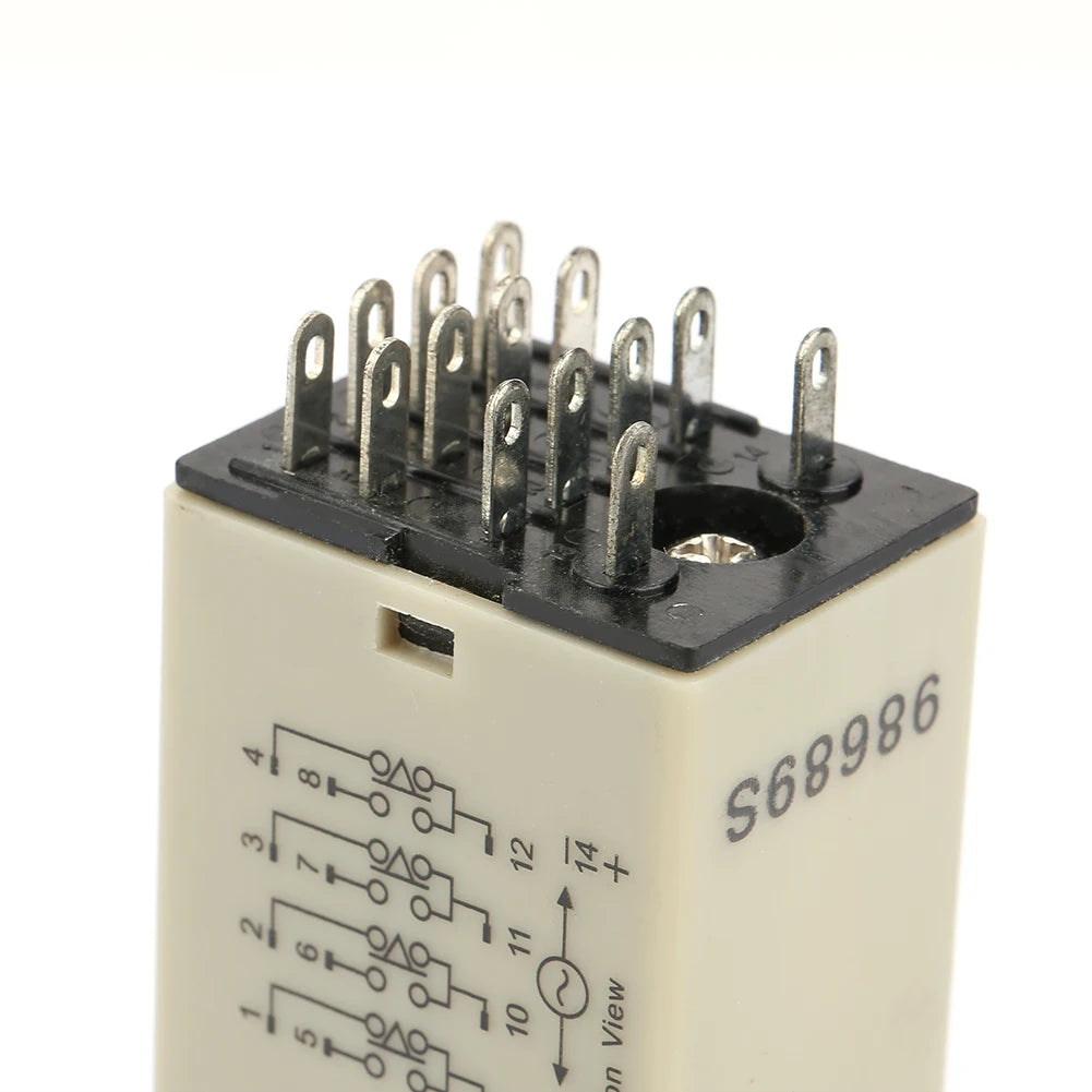 Power On Timer Relay Plastic Timer Relay Waterproof Wide Application Sturdy Timing Power on High Precision for Remote Control Peaceful Pleasures Health and Wellness