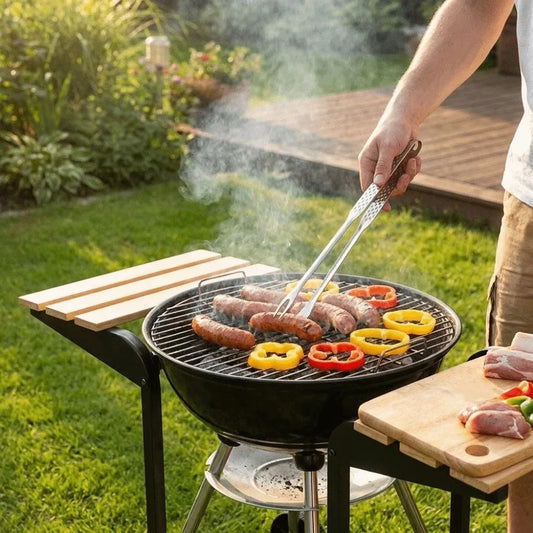 Stainless Steel BBQ Tongs | Long Handle Grill Tongs – 3 Sizes BBQ Grill Tongs Oasis Select
