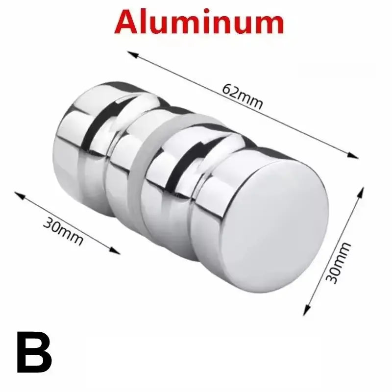 New Shower Glass Door Handle,Sliding Shower Doors Knob,Double Sided Pull Hardware Replacement Parts For Bathroom Glass Doors Peaceful Pleasures Health and Wellness B