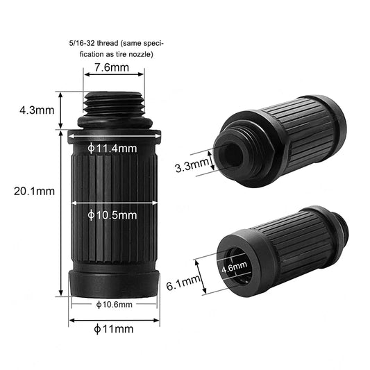 Double Head Bike Tyre Inflator Adapter | Bicycle Valve Connector Bike Valve Adapter Peaceful Pleasures Health and Wellness