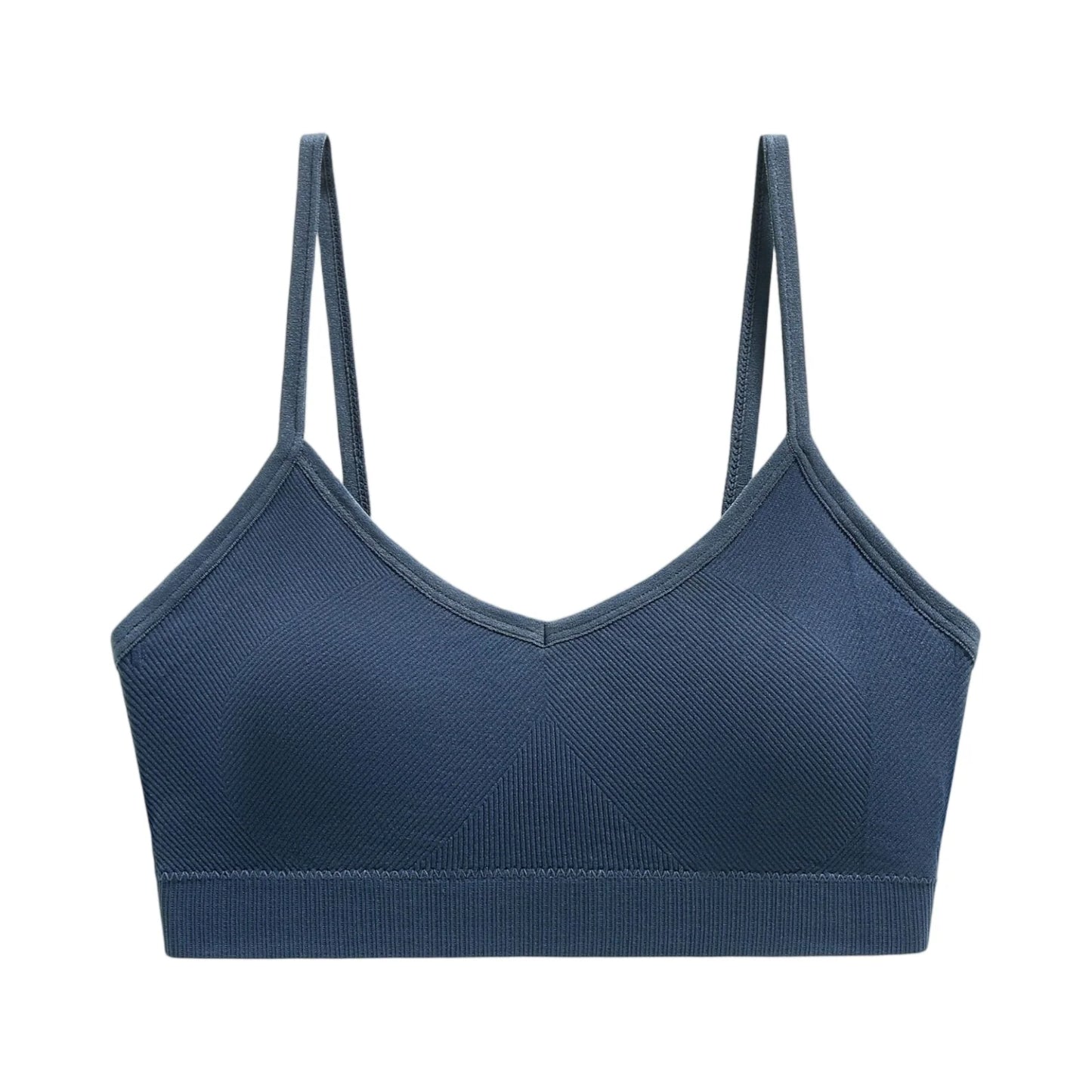 Solid-color Sports Bra Yoga And Fitness Vest With Shoulder Straps On The Back For a Beautiful Back Women's Sportswear Peaceful Pleasures Health and Wellness
