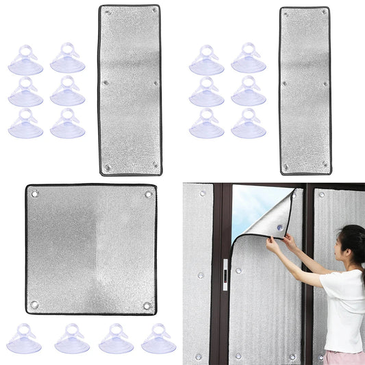 Double-Layer Aluminum Foil Window Sun Shade Insulation Film Window Insulation Film Oasis Select