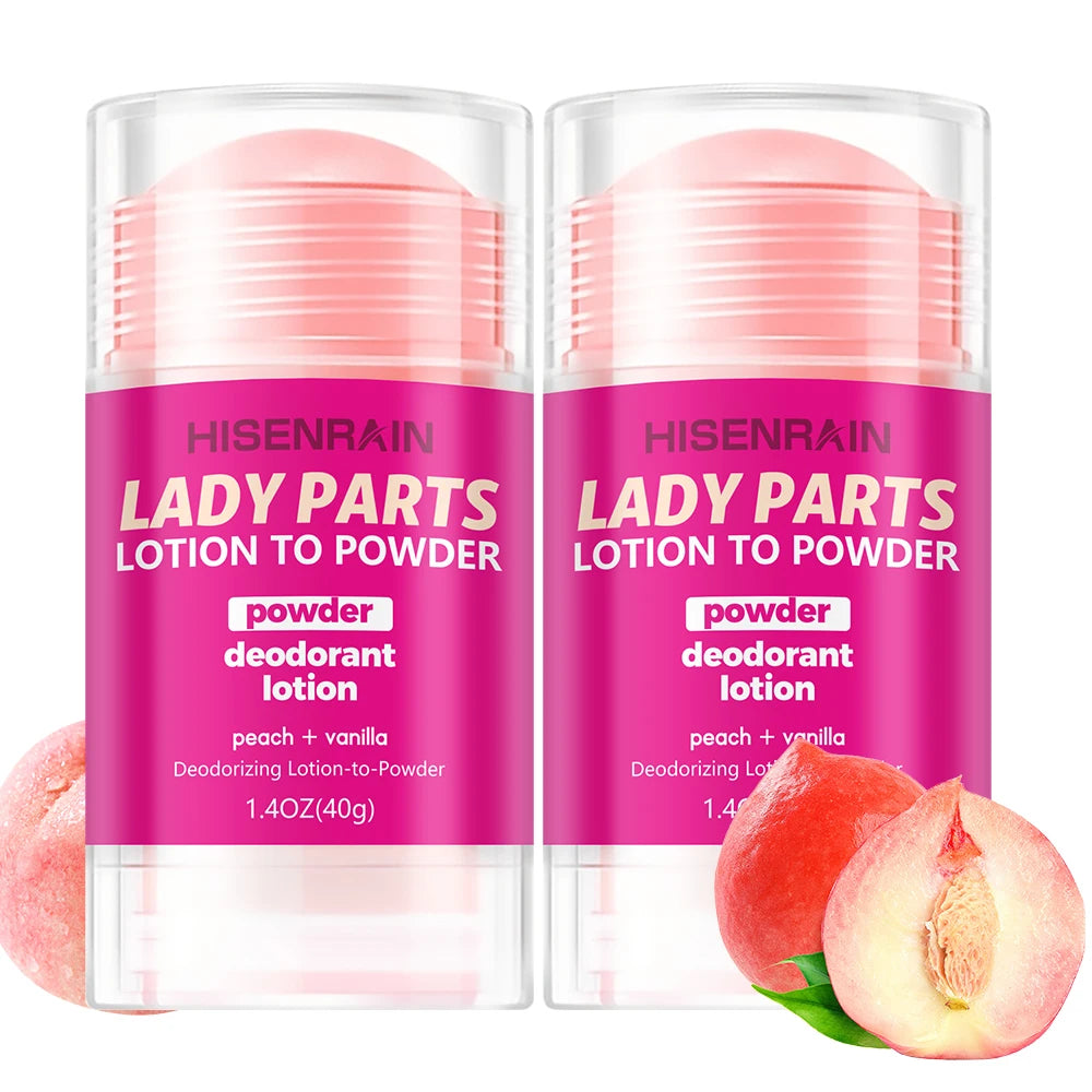 Feminine Intimate Deodorant Peach Stick for Women - Long-Lasting Odor Neutralizer, Fresh & Gentle Care, Natural Ingredients. Peaceful Pleasures Health and Wellness