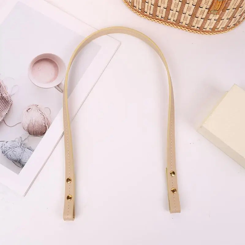 2Pcs PU Leather Bag Replacement Strap Handles – DIY Shoulder Bag