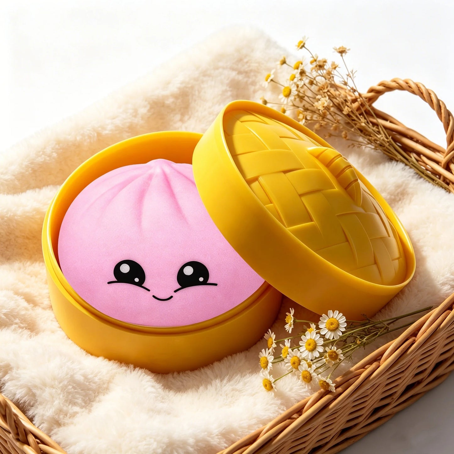 Smiley Face Bread Squeeze Ball Sensory Toy | Kids & Adults