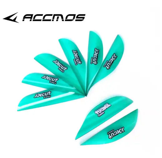 DECUT Arrow Spiral Feather Spin Vane Shaft Fletche Right Wing Sticker
