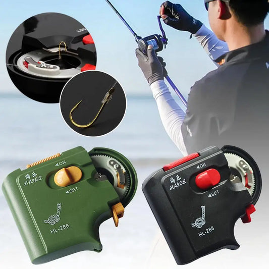 Electric Automatic Hook Tying Machine | Portable Fishing Tool Hook Tying Machine Peaceful Pleasures Health and Wellness