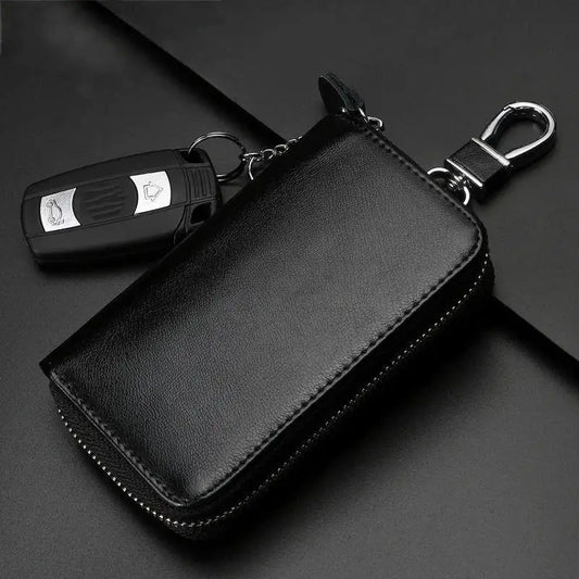 JETTING PU Leather Key Bag – Zipper Organizer for Men & Women Key Organizer Bag Oasis Select