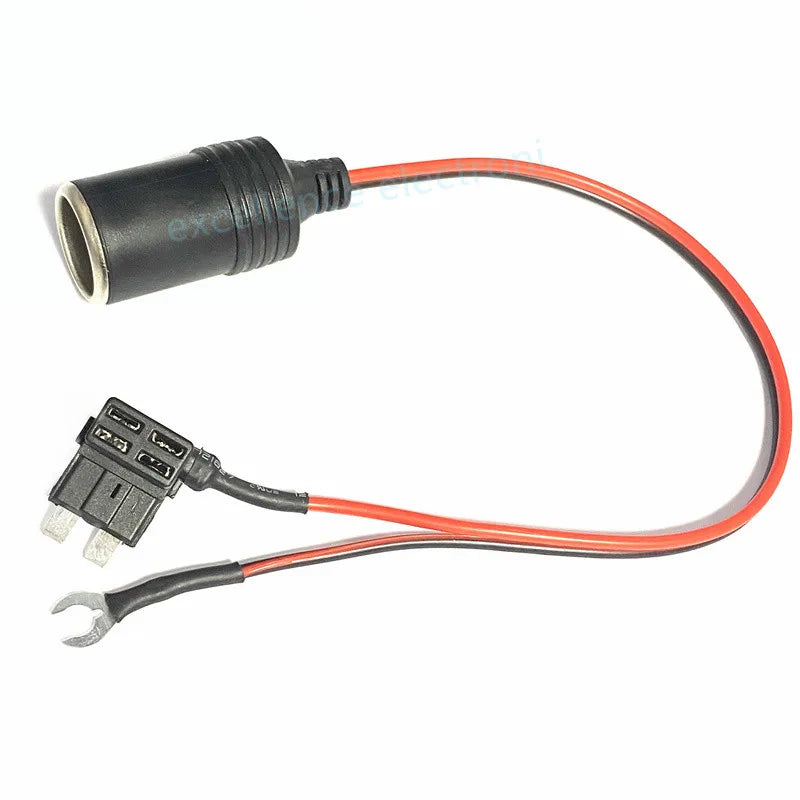 Universal Car Cigarette Lighter Female Socket Small Mini Medium Car Circuit Fuse Box Collector Charger Cable for GPS Dash Cam Peaceful Pleasures Health and Wellness
