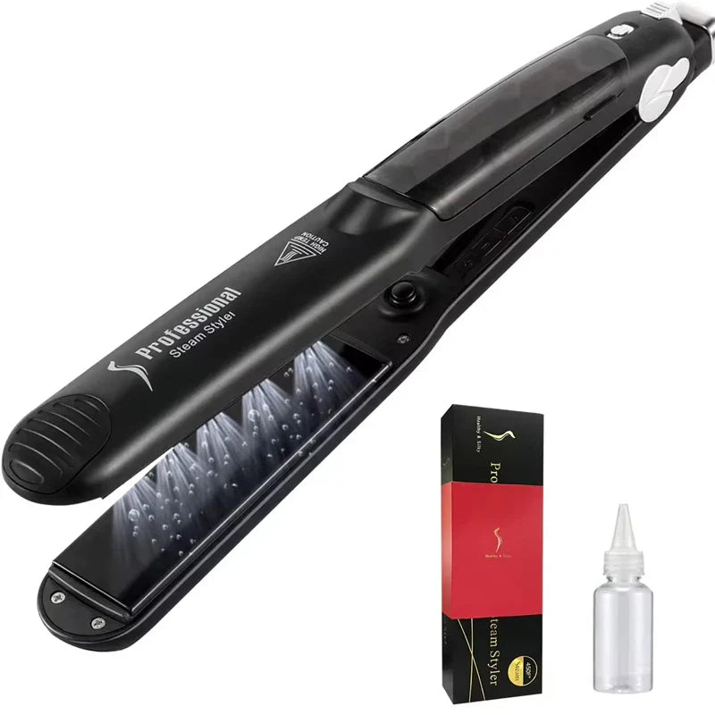 URGGU Steam Ceramic Hair Straightener – LED & PTC Plate
