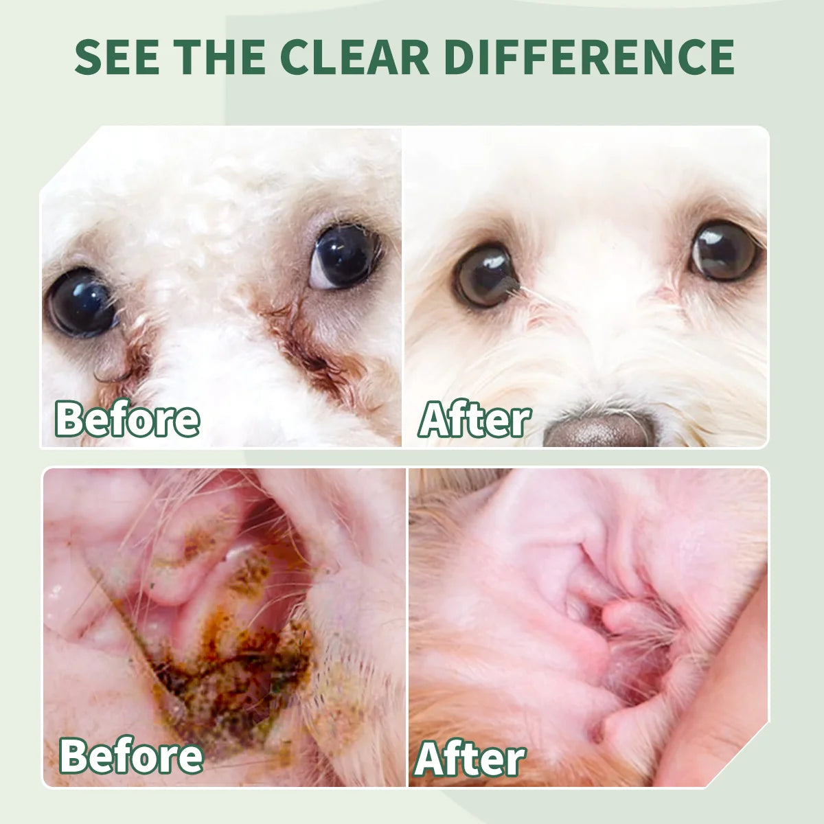 2-in-1 Pet Wipes for Dogs & Cats – Eye & Ear Grooming