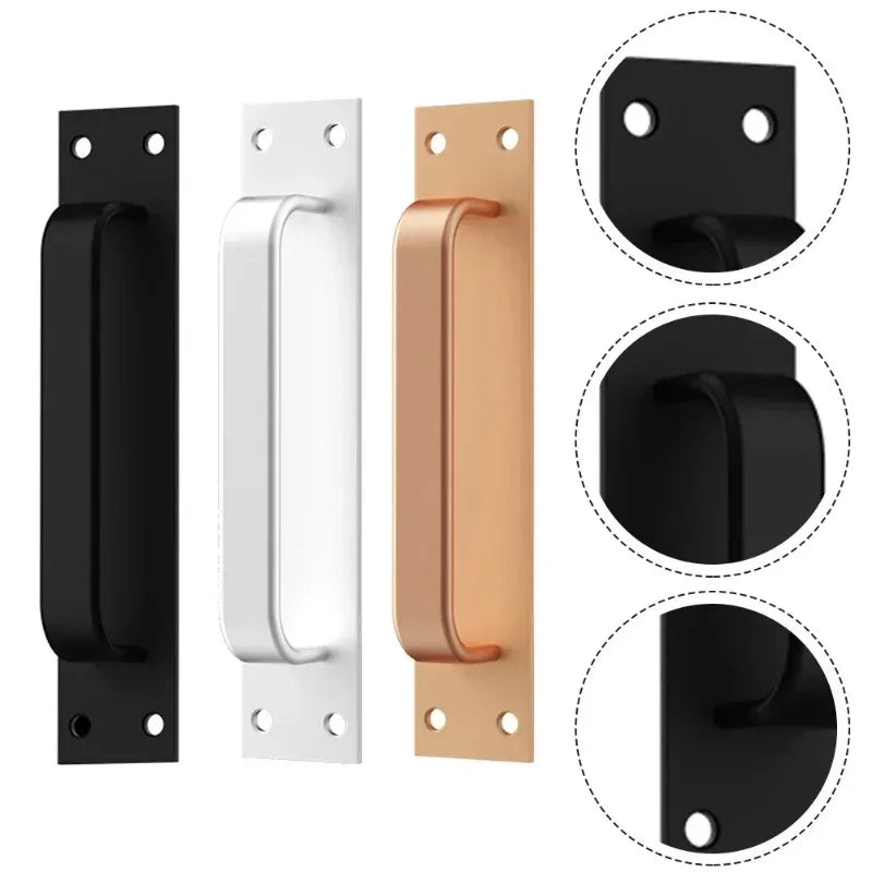 Aluminum Alloy Door Handle Window Cabinet Balcony Sliding Door Pull with Srews Pull Closet Furniture Hardware Home Improvement Peaceful Pleasures Health and Wellness