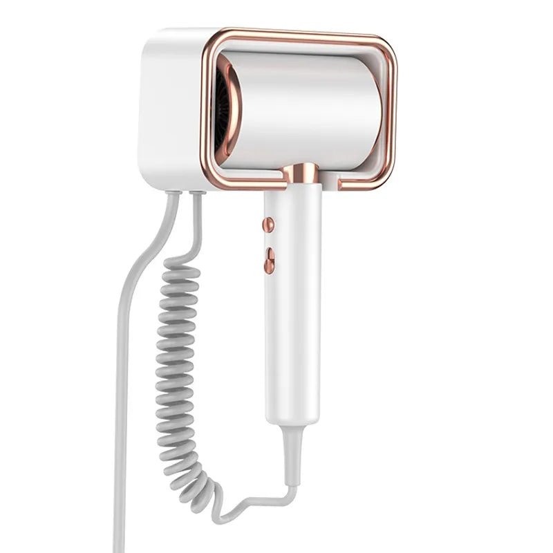 220V Hotel Wall Mounted Hair Dryer Hotel Non punching Negative Ion Hair Protection Cold and Hot Air High Power Hair Dryer Peaceful Pleasures Health and Wellness