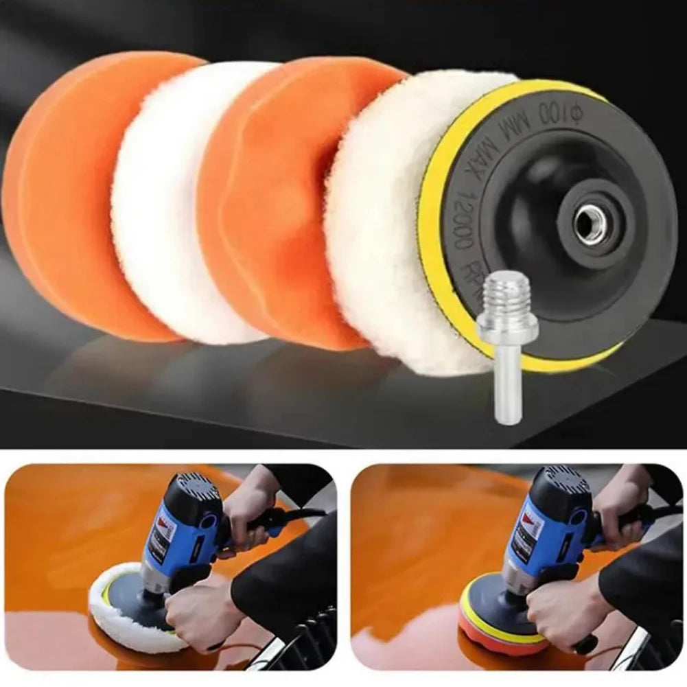 22Pcs 3 Inch Foam Pad Buffer Kit Reusable Car Polisher Pads Kit Buffing Waxing Clean Polish for Auto Motorcycle Remove Scratches Peaceful Pleasures Health and Wellness