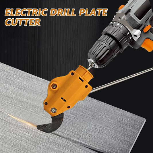 Metal Shears Drill Attachment Drill Metal Cutter Attachment Workshop Repair Accessory Electric Cutting Tool Part for Iron Peaceful Pleasures Health and Wellness CN