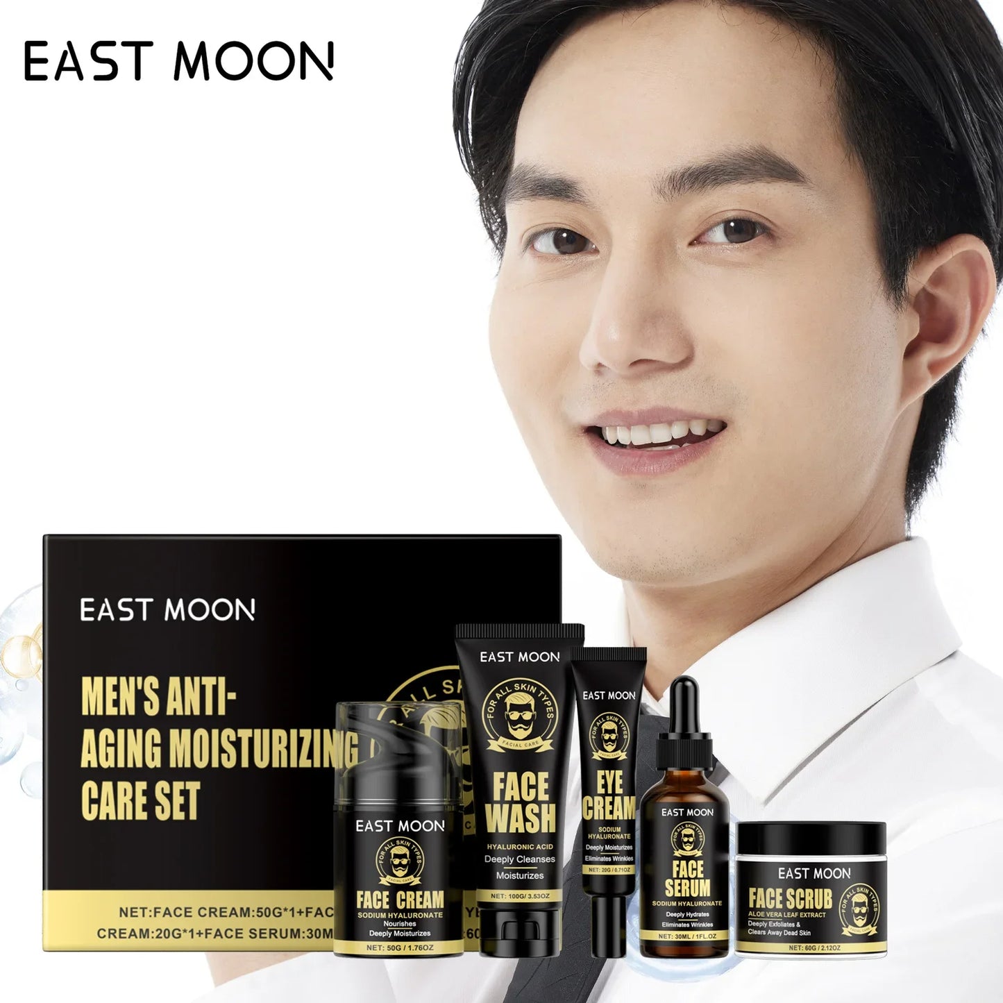 Men's Facial Care Set Holiday Gift Birthday Present for Dad or Husband Christmas Gift Winter Set Skin Care Peaceful Pleasures Health and Wellness