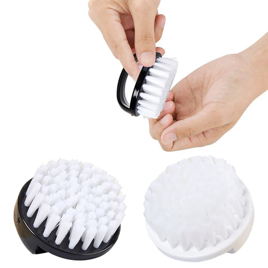Nail Brush Nail Art Pedicure Soft Remove Dust Plastic Round Cleaning Scrubbing File Tools Black White Manicure Finger Care Salon Peaceful Pleasures Health and Wellness