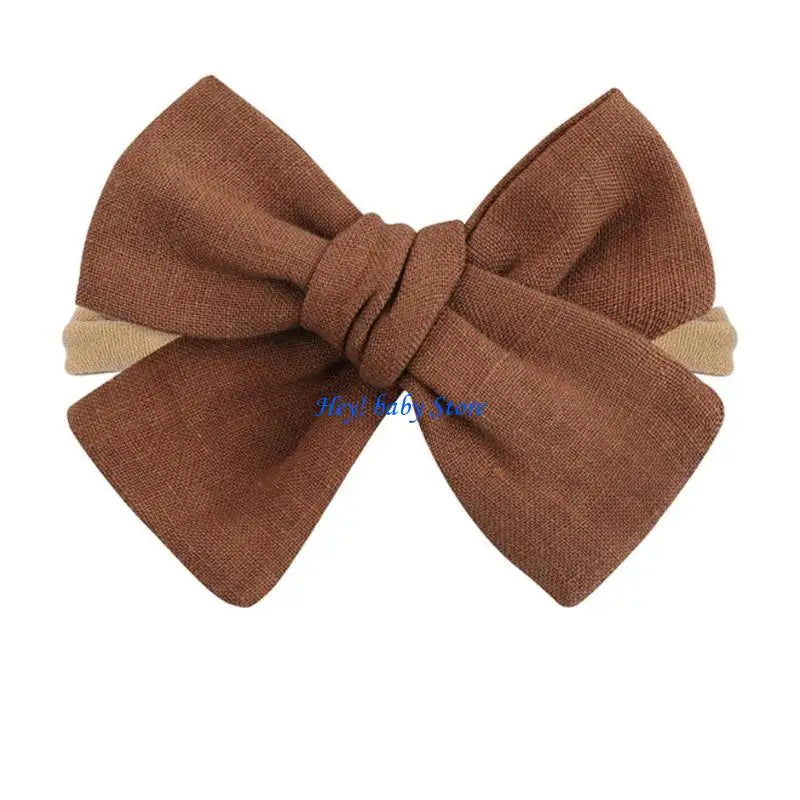 Baby Girl Bowknot Headband | Soft Elastic 0–24 Months