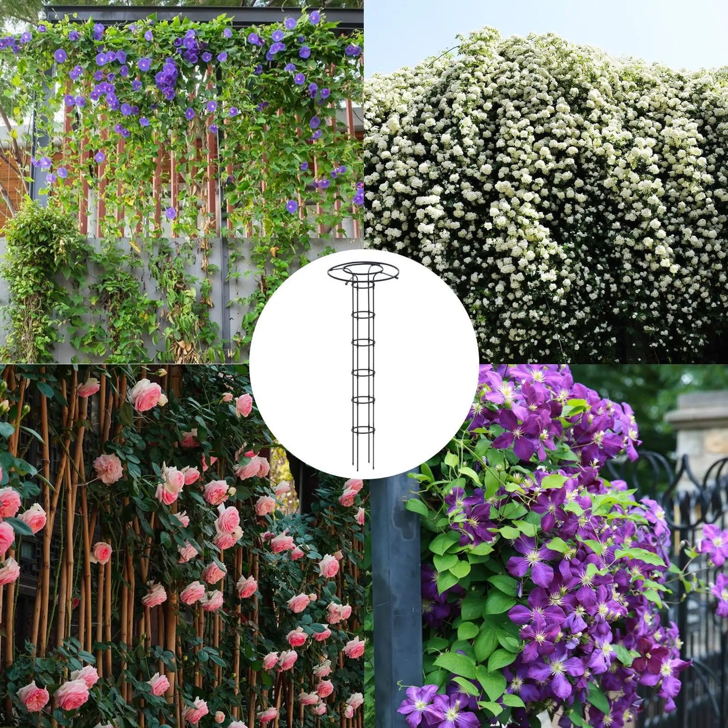 Garden Umbrella Tower Trellis for Climbing Plants | PP Steel