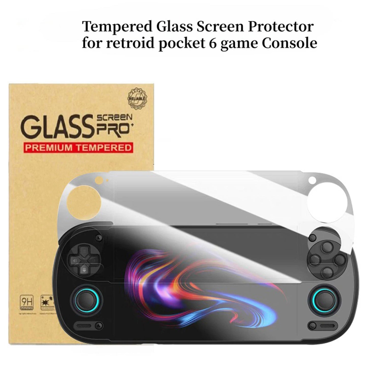 1PCS Screen Protector For Retroid Pocket 6 Handheld Game Console HD Tempered Glass Anti-Scratch Protective Sticker Accessories Peaceful Pleasures Health and Wellness