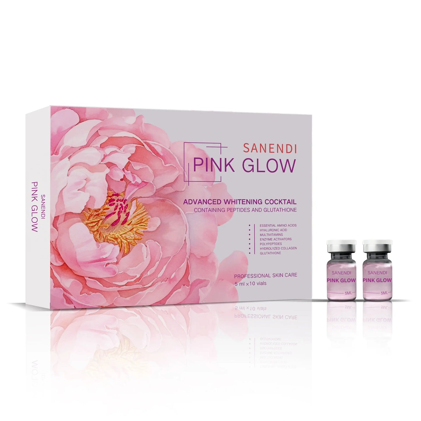 SANENDI Korean Skin Care Set – Hyaluronic Acid, Salmon DNA & Glow