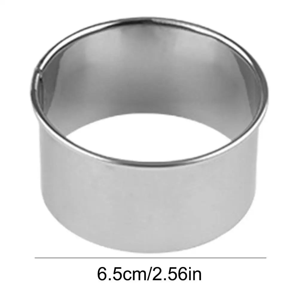 Stainless Steel Round Cookie Cutter & Mousse Ring Mold