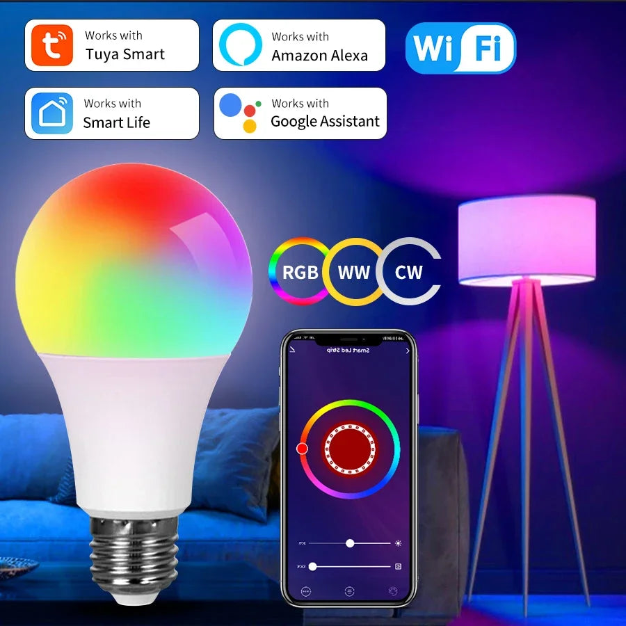 Smart WiFi RGB LED Bulb | Voice & App Control, Dimmable Peaceful Pleasures Health and Wellness