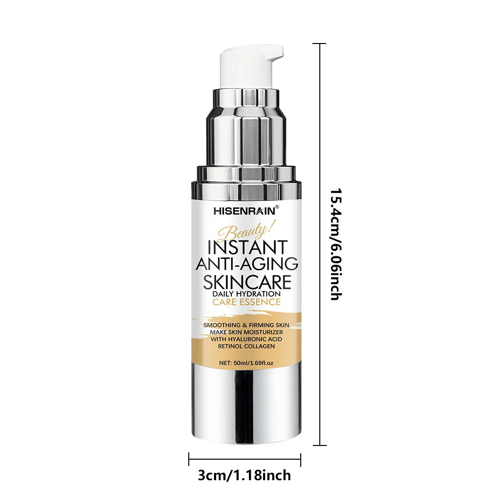 HISENRAIN Anti-Wrinkle Yellow Vitamin C Serum - Brightening Facial Essence, Wrinkle Reduction & Hydrating Care for Youthful Glow Peaceful Pleasures Health and Wellness
