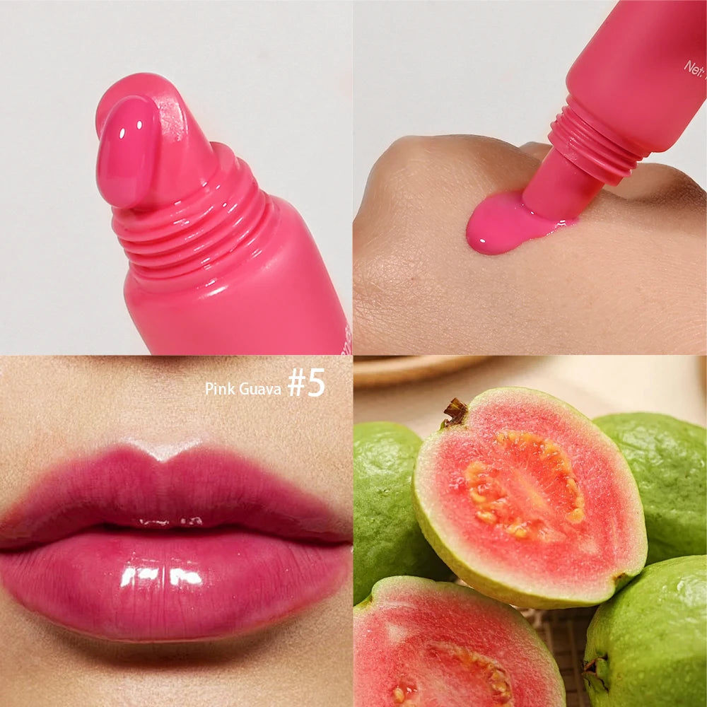 Summer Lip Balm Moisturizing Mirror Lip Gloss Lip Vanilla Mint Iced Coffee Cake Smell Lipstick Transparent Lip Oil Makeup Peaceful Pleasures Health and Wellness