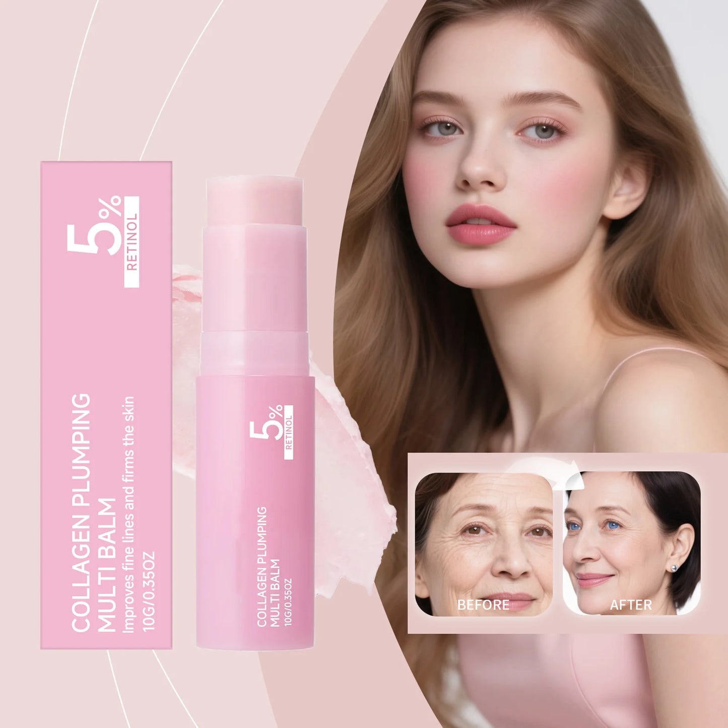Pink Moisturizing Stick for Face & Neck – Lightweight Hydration