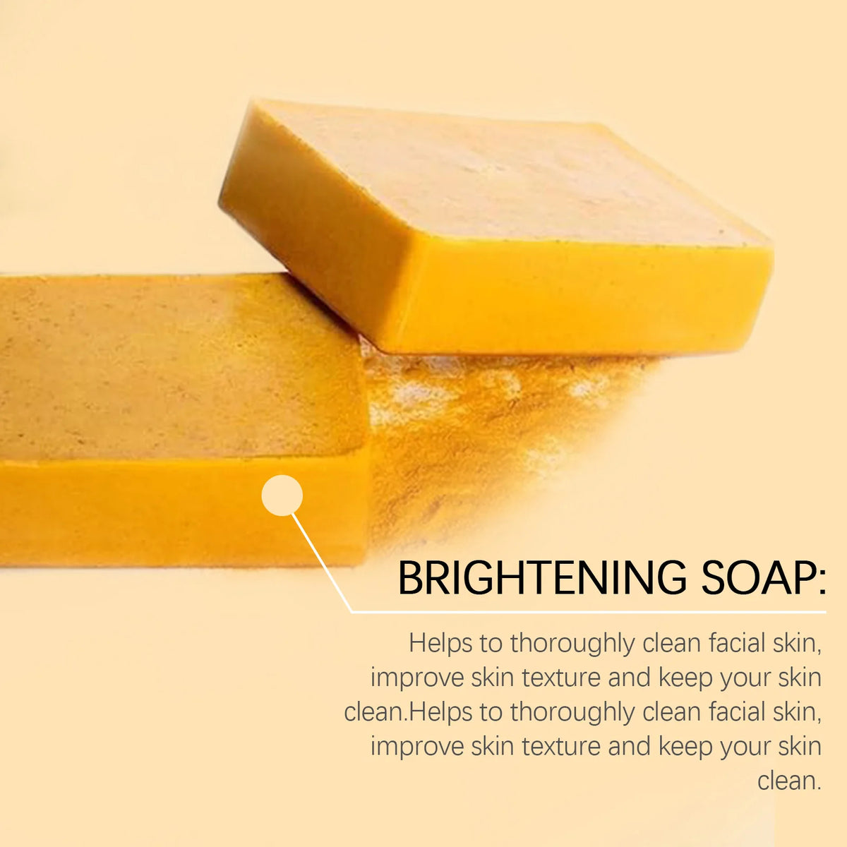 Lemon Ginger Yellow Brightening Soap Deep Cleaning Soothe Skin Softening Keratin Brighten Dullness Gentle Face Exfoliating Soap Peaceful Pleasures Health and Wellness