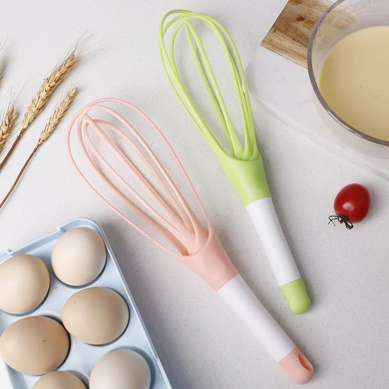 Compact Handheld Rotary Egg Whisk Ergonomic Beater with Foaming Wires for Cake Batter Mixing Cream Blending Kitchen Egg Tools li Peaceful Pleasures Health and Wellness