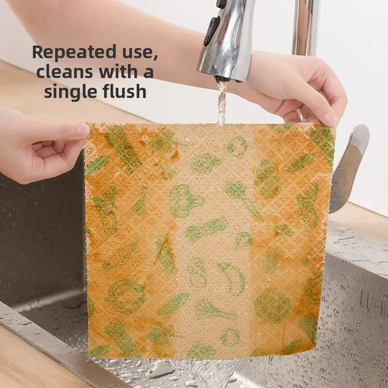 Microfiber Dishwashing Cloths – Thickened Kitchen Degreasing Towels