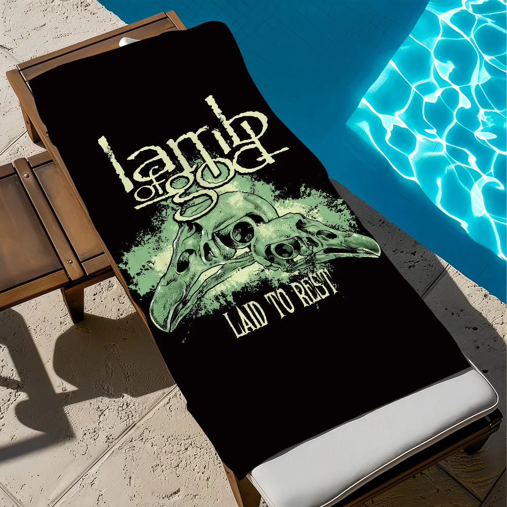 Lamb of God Rock Band Quick-Dry Beach Towel | Travel & Gym