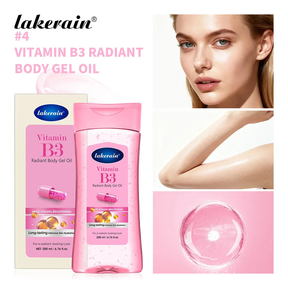 Lakerain Radiant Body Gel Oil – Vitamin C, Turmeric & Cocoa