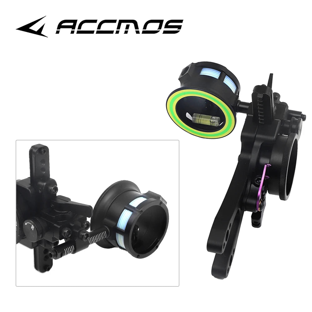 Archery 1 Pin Bow Sight Single Needle Aiming Fast Point Long Bar