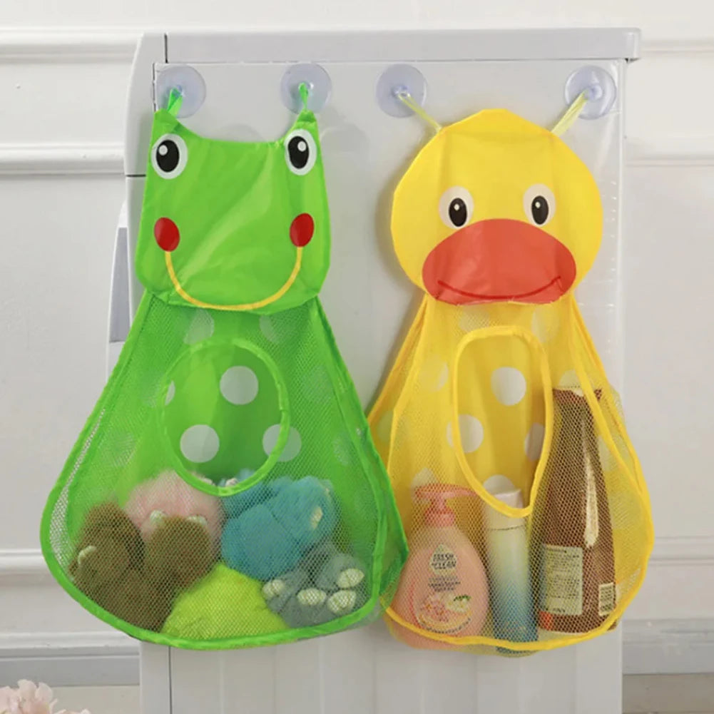 Baby Bath Toy Storage Bag | Mesh Organizer with Suction Cups