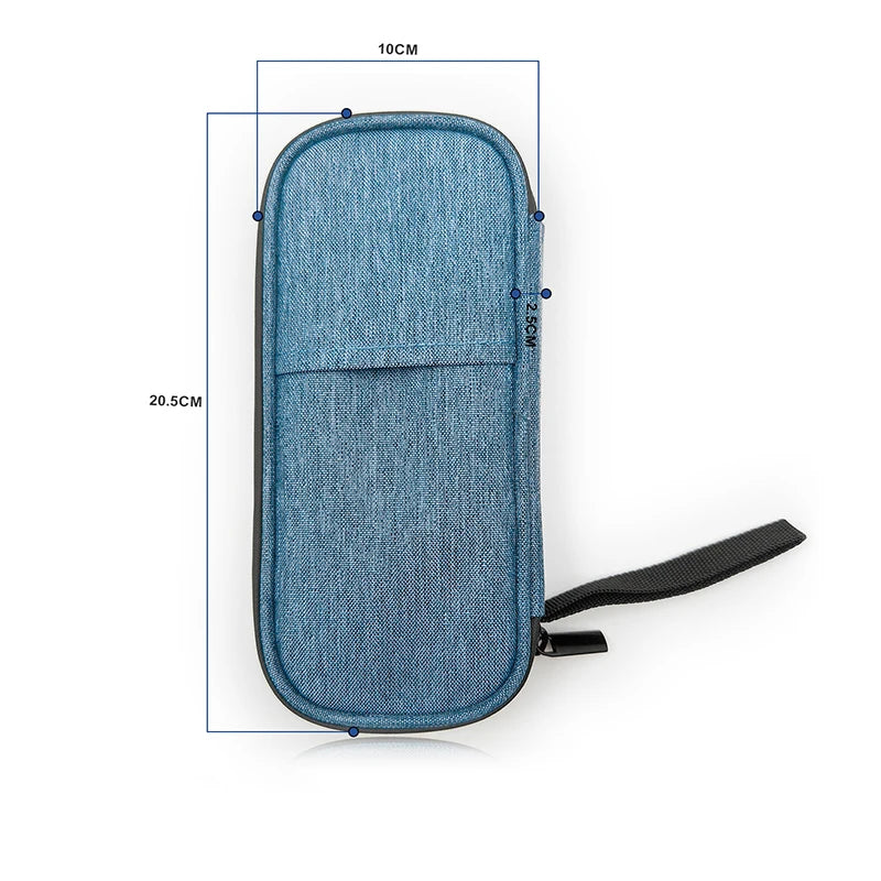 Insulin Refrigeration Bag Waterproof Storage Bag Travel Luggage Bag for People with High Blood Sugar Peaceful Pleasures Health and Wellness blue