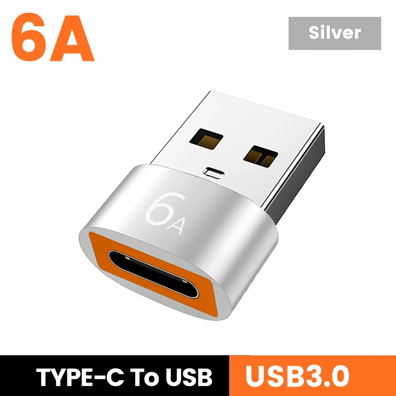 USB 3.0 to USB-C OTG Adapter | 6A Fast Charging & Data Transfer
