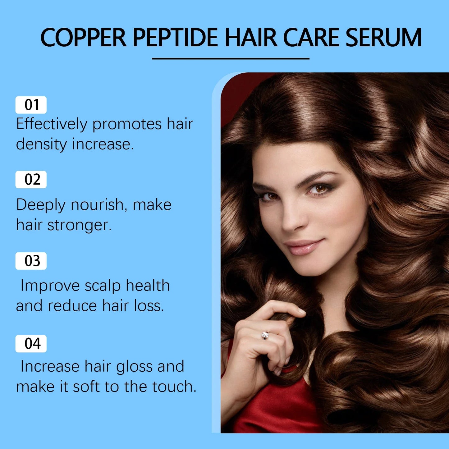 HOEGOA Copper Peptide Hair Growth Serum | Scalp & Frizz Care